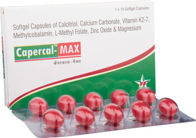 Capercal Max Strip Of 10 Capsules
