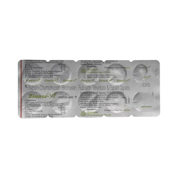 Zinase Xt Strip Of 10 Tablets