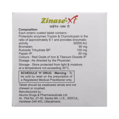 Zinase Xt Strip Of 10 Tablets