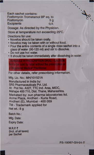 Novefos Sachet Of 8gm Oral Powder