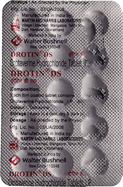 Drotin Ds 80Mg Strip Of 15 Tablets