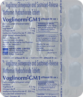 Voglinorm Gm 1mg Strip Of 15 Tablets