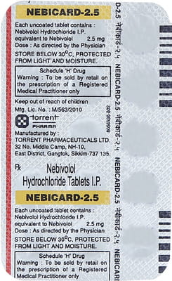 Nebicard 2.5mg Strip Of 15 Tablets
