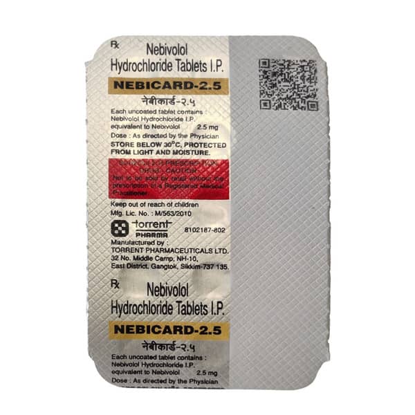 Nebicard 2.5mg Strip Of 15 Tablets
