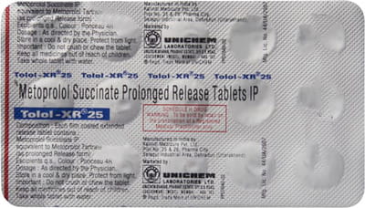 Tolol Xr 25mg Strip Of 15 Tablets