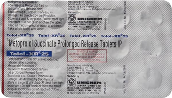 Tolol Xr 25mg Strip Of 15 Tablets