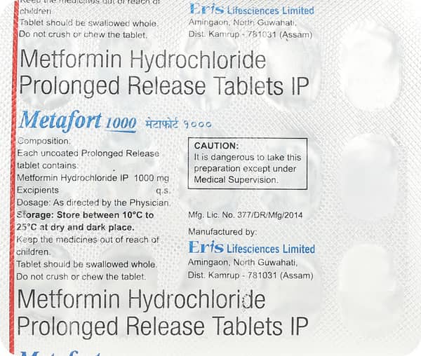 Metafort 1gm Strip Of 15 Tablets