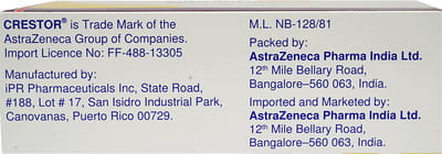 Crestor 5mg Strip Of 30 Tablets