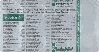 Veetor 4g Strip Of 10 Capsules