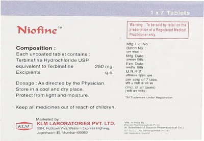 Niofine Strip Of 7 Tablets