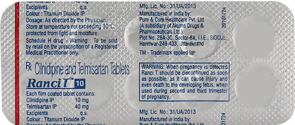 Ranci T 10mg Strip Of 10 Tablets