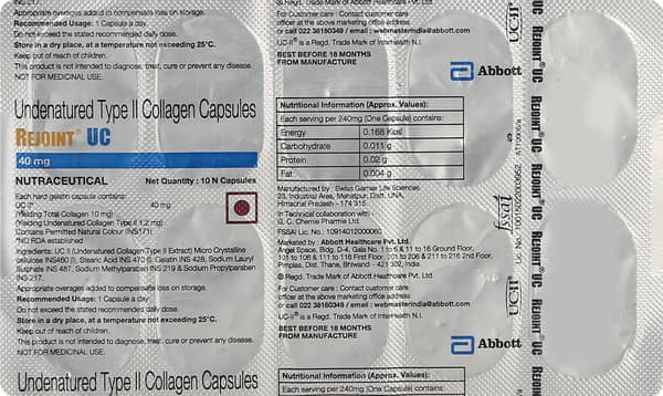 Rejoint Uc Strip Of 10 Capsules