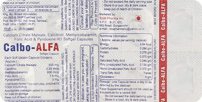 Calbo Alfa Strip Of 10 Capsules