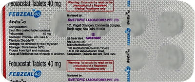 Febzeal 40mg Strip Of 10 Tablets