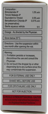 Brinzox T Bottle Of 5ml Eye Drops