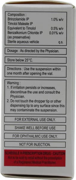 Brinzox T Bottle Of 5ml Eye Drops