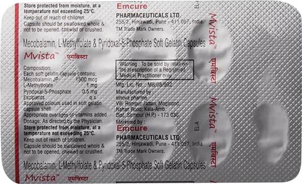 Mvista Strip Of 10 Softgel Capsules