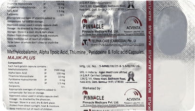 Majik Plus Strip Of 10 Capsules