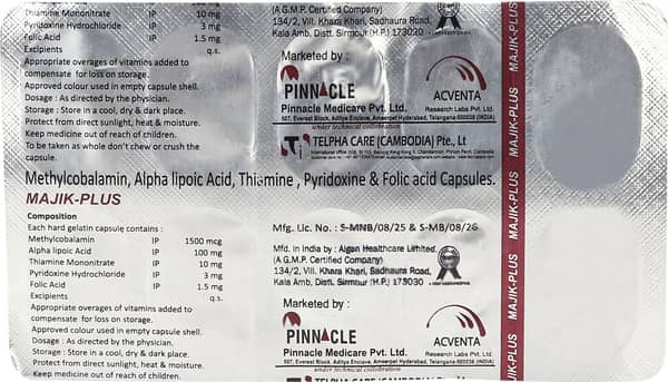 Majik Plus Strip Of 10 Capsules