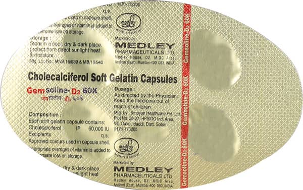 Gemsoline-D3 60K Softgel Capsule