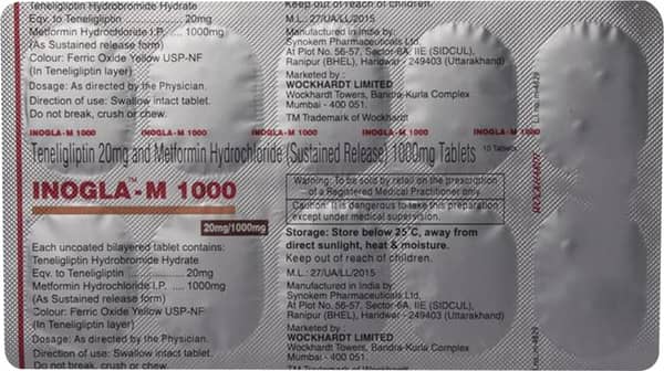 Inogla M 1000mg Strip Of 10 Tablets