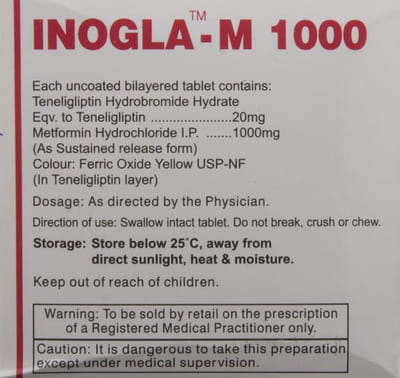 Inogla M 1000mg Strip Of 10 Tablets