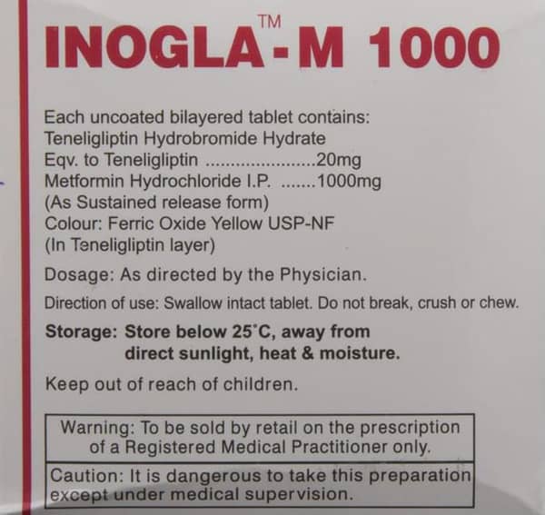 Inogla M 1000mg Strip Of 10 Tablets