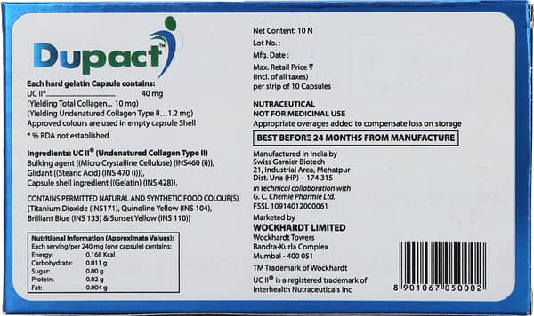 Dupact 40mg Strip Of 10 Capsules