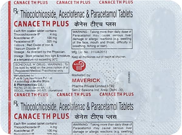 Canace Th Plus Strip Of 10 Tablets