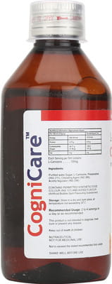 Cognicare Delic Bubblegum Flavour Bottle Of 200ml Syrup