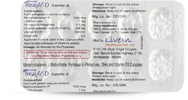 Realfol D Strip Of 10 Capsules