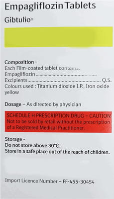 Gibtulio 25mg Strip Of 10 Tablets