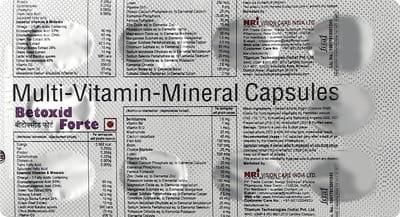 Betoxid Forte Strip Of 10 Capsules
