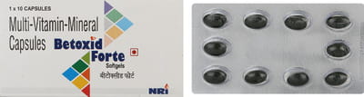 Betoxid Forte Strip Of 10 Capsules