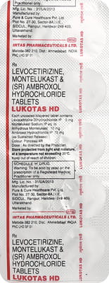 Lukotas Hd Strip Of 10 Tablets