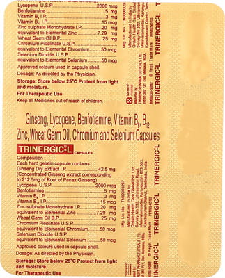 Trinergic L Strip Of 15 Capsules