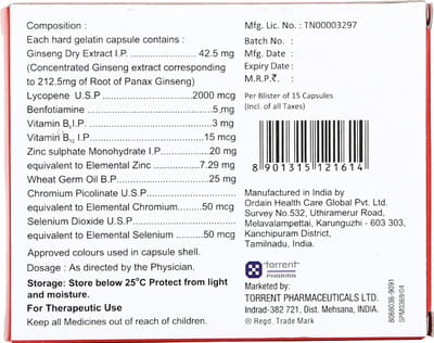 Trinergic L Strip Of 15 Capsules