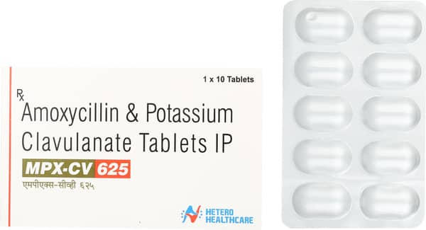 Mpx Cv 625mg Strip Of 10 Tablets
