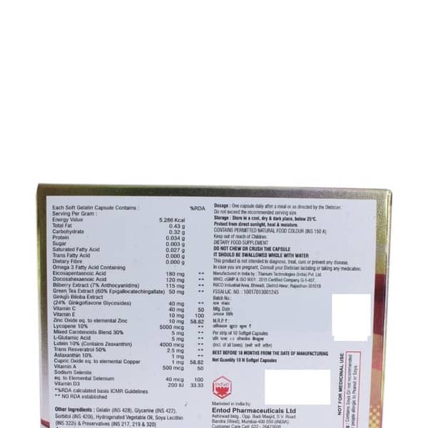 Eyetamin Total Strip Of 10 Capsules