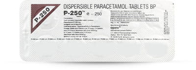 P 250mg Strip Of 10 Tablets