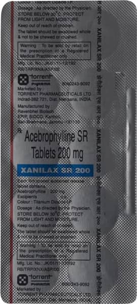 Xanilax Sr 200mg Strip Of 10 Tablets