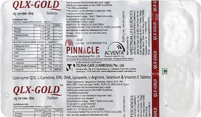 Qlx Gold Strip Of 10 Tablets