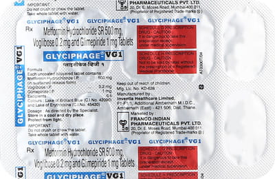 Glyciphage Vg1 Strip Of 10 Tablets