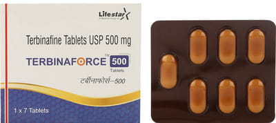 Terbinaforce 500mg Strip Of 7 Tablets