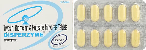 Disperzyme Strip Of 10 Tablets