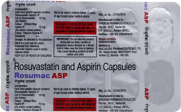 Rosumac Asp 10/75 Strip Of 10 Capsules