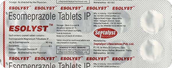 Esolyst 40mg Strip Of 10 Tablets