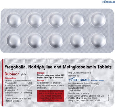 Dubinor Strip Of 10 Tablets