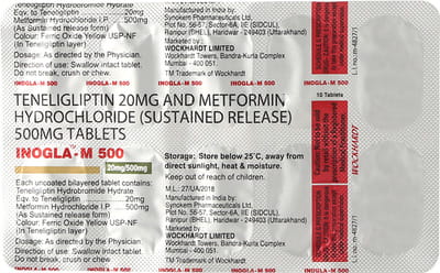 Inogla M 500mg Strip Of 10 Tablets