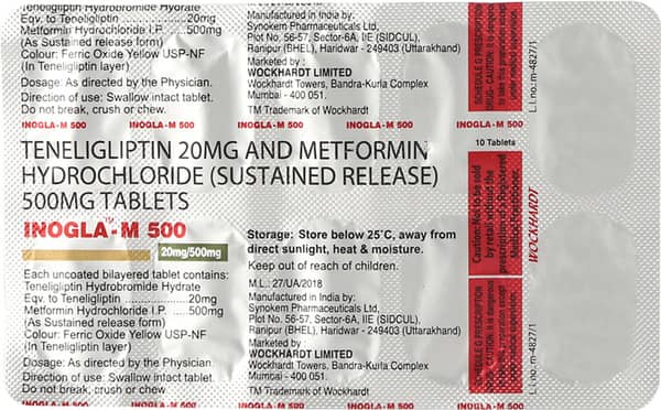 Inogla M 500mg Strip Of 10 Tablets